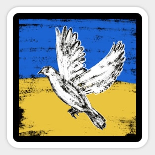 Dove of peace. Support Ukraine Sticker